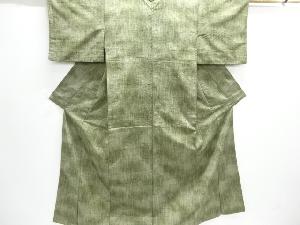 暈し柄織り出し手織り紬着物